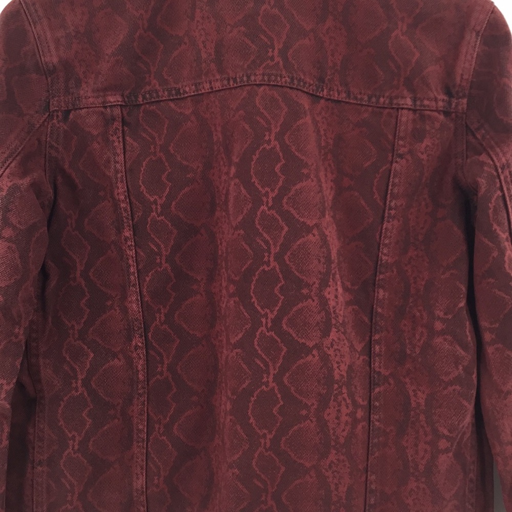 Blank NYC Rattled Up Snake Denim Jacket XS - Picture 5 of 12